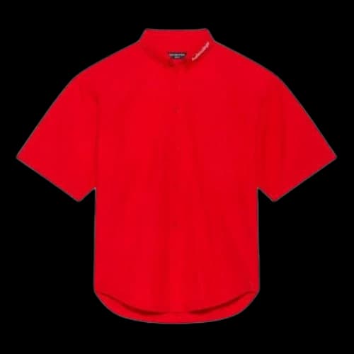 Balenciaga Short Sleeve Shirt 'Red'