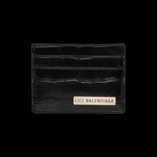 Balenciaga Plate Card Holder 'Black'
