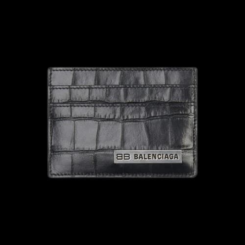 Balenciaga Plate Card Holder 'Dark Grey'