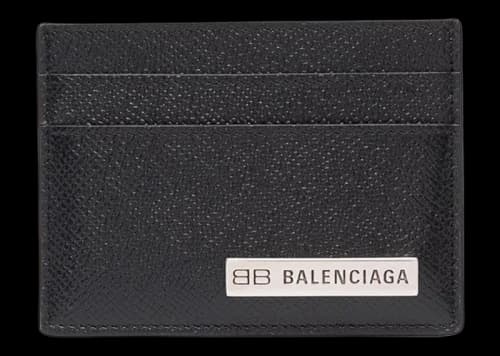 Balenciaga Plate Cardholder Black