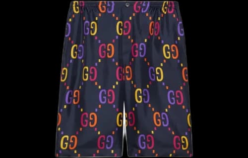 Gucci GG Printed Silk Shorts Multi