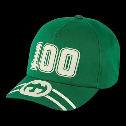 Gucci 100 Baseball Velcro Strap Cap 'Green'
