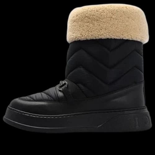 Gucci Chevron Boot With Horsebit 'Black'