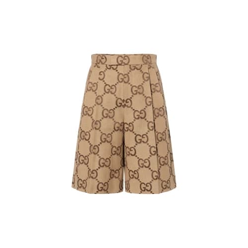 Gucci Jumbo GG Canvas Shorts 'Beige Ebony'