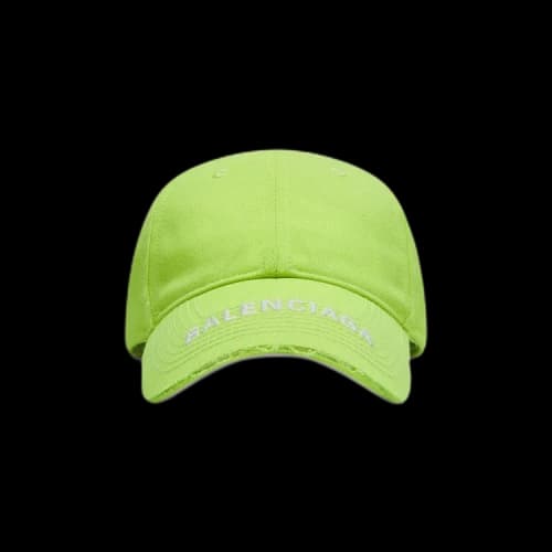 Balenciaga Logo Visor Cap 'Fluo Yellow/White'