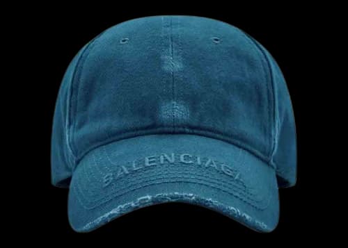 Balenciaga Logo Visor Cap Indigo
