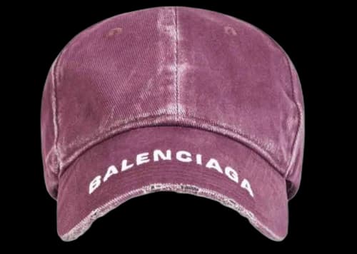 Balenciaga Logo Visor Cap Purple