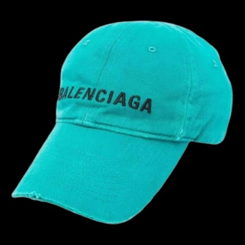 Balenciaga Logo Front Cap 'Petrol Blue'