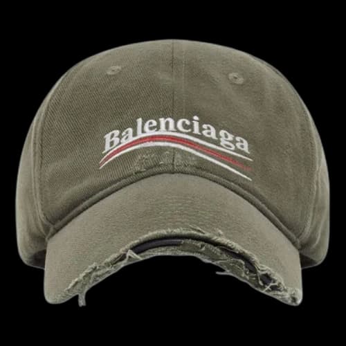 Balenciaga Political Campaign Destroyed Cap 'Khaki Green'