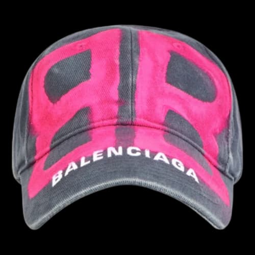 Balenciaga BB Sprayed Cap 'Grey Pink'