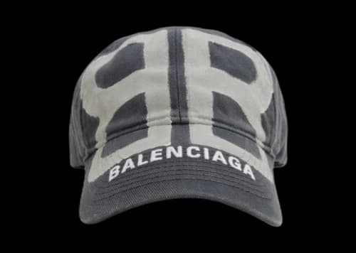 Balenciaga BB Sprayed Cap Grey