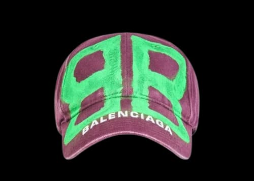 Balenciaga BB Sprayed Cap Purple/Green