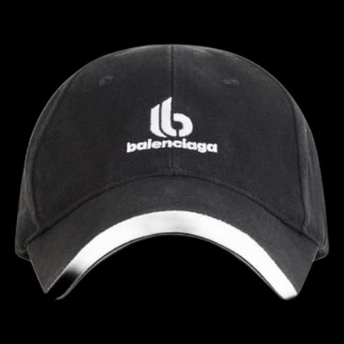 Balenciaga Double B Logo Cap 'Black'