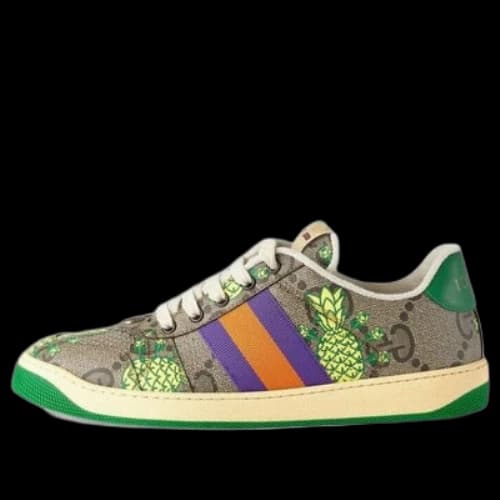 Gucci GG Tropical Patterns Sneakers 'Tan Multi'