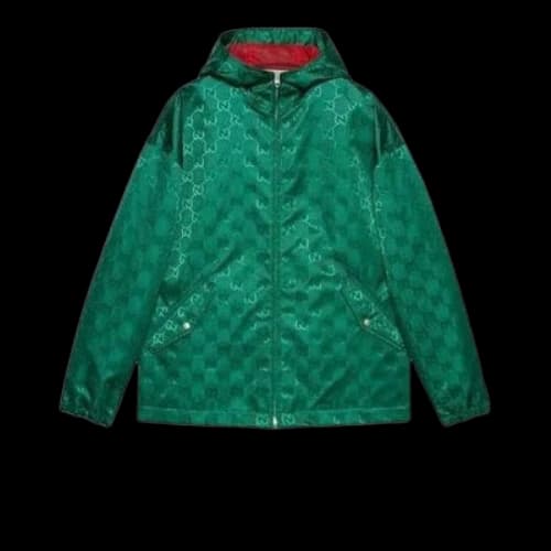 Gucci Water Repellent GG Canvas Jacket 'Green'