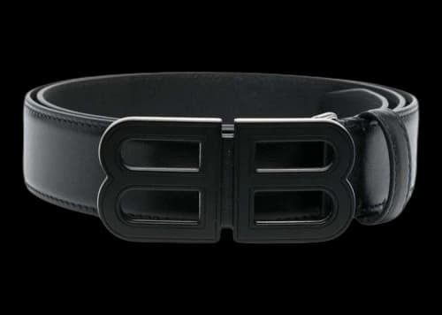 Balenciaga Belt Bb Logo Buckle Black