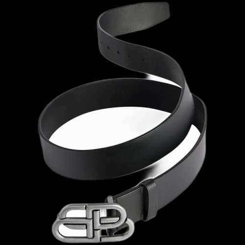 Balenciaga BB Buckle Belt 'Black'