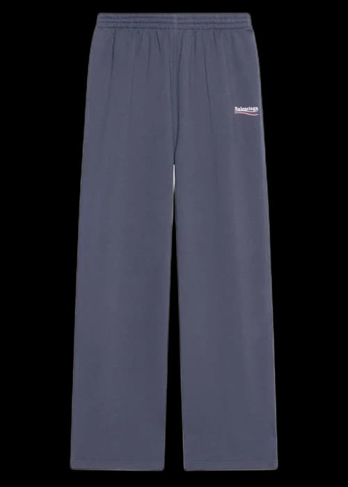 Balenciaga Political Campaign Large Fit Jogging Pants Dark Grey/White