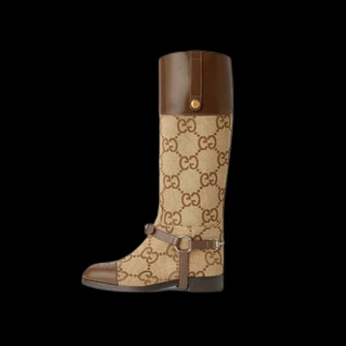 Gucci Knee-high Boot With Harness 'Brown' (Women's)