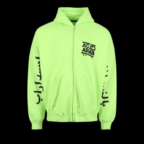 Balenciaga Hoodie 'Fluo Green/Black'