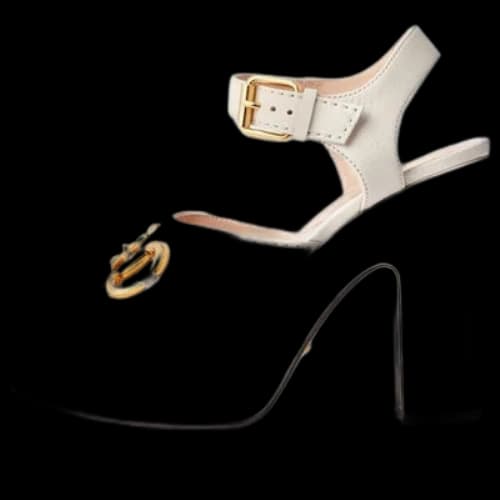 Gucci Ankle-Strapped Platform Sandals with Horsebit 'White' (Women's)
