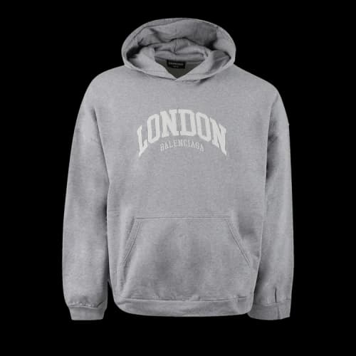 Balenciaga Cities London Hoodie Wide Fit 'Grey'