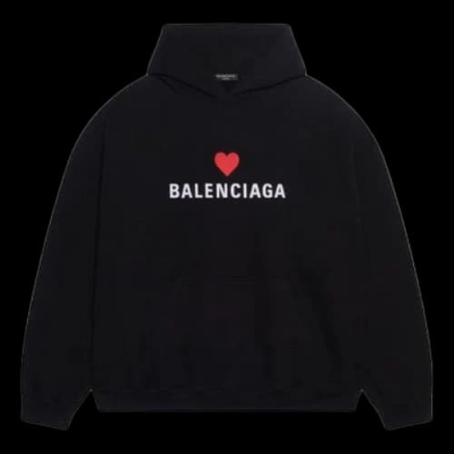 Balenciaga Qixi Hoodie Wide Fit 'Black'