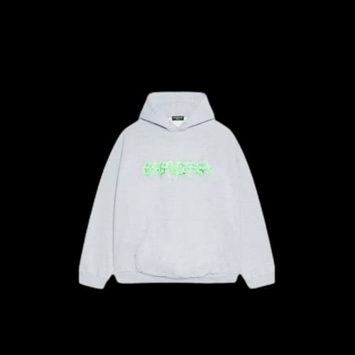 Balenciaga Slime Hoodie Grey Green