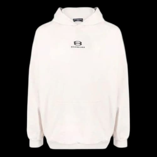 Balenciaga Unity Hoodie Wide Fit 'Light Beige Black'