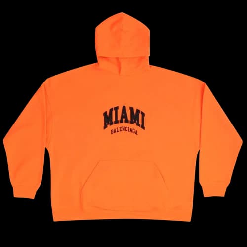 Balenciaga Wide Fit Hoodie 'Orange/Black'