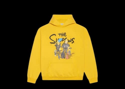Balenciaga x The Simpsons Womens Wide Fit Hoodie Yellow