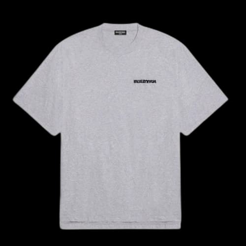 Balenciaga Turn Slit T-Shirt Grey