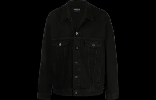 Balenciaga Apparel Rentals Denim Jacket Boxy Fit 'Black'