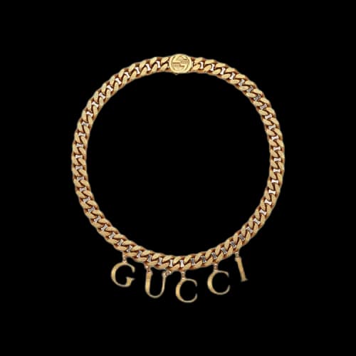 Gucci Script Necklace 'Oro'