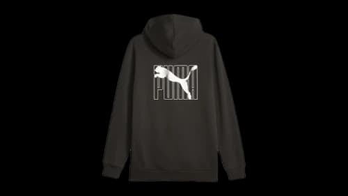 Puma Essentials Logo Lab Full Zip Hoodie Black
