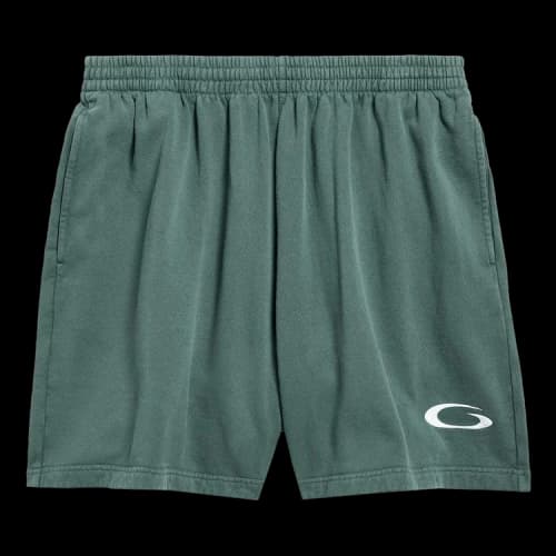 Balenciaga Basketball Sweat Shorts 'Dark Green/Light Grey'