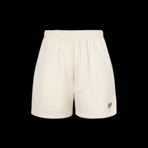 Balenciaga BB Paris Icon Sweat Shorts 'Beige'