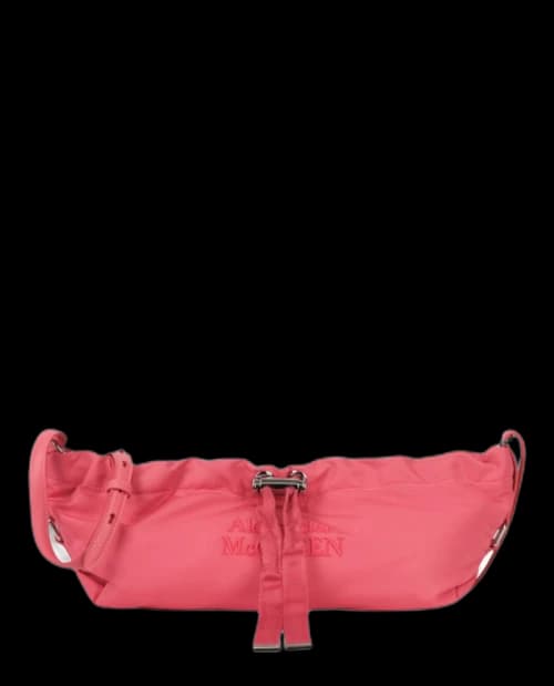 Alexander McQueen The Bundle Mini Shoulder Bag Coral