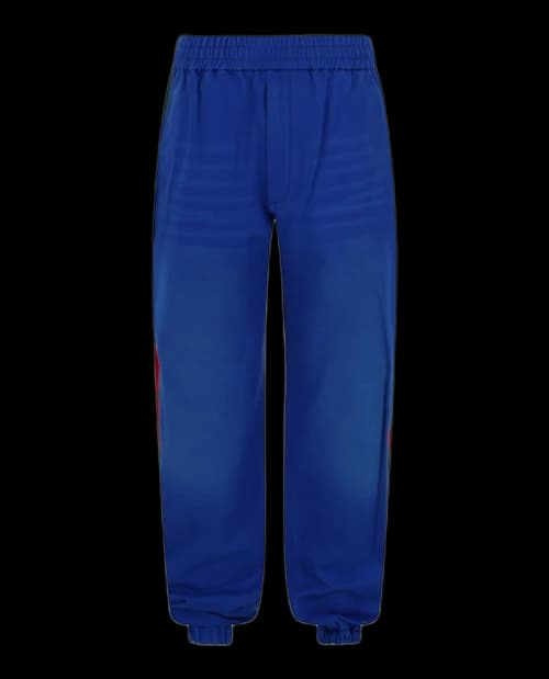 Gucci Web Accent Joggers Blue