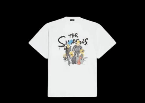 Balenciaga x The Simpsons Oversized T-Shirt White
