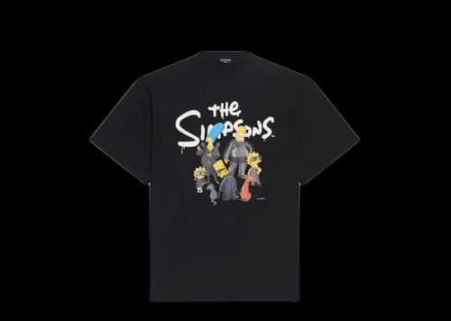 Balenciaga x The Simpsons Oversized T-Shirt Black
