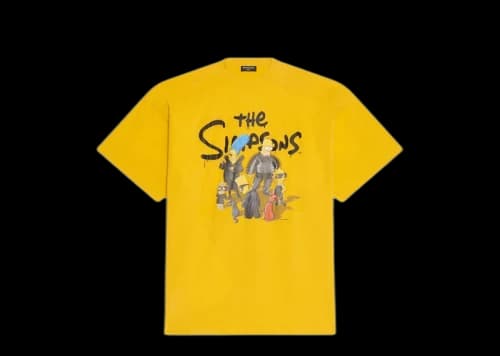 Balenciaga x The Simpsons Oversized T-Shirt Yellow