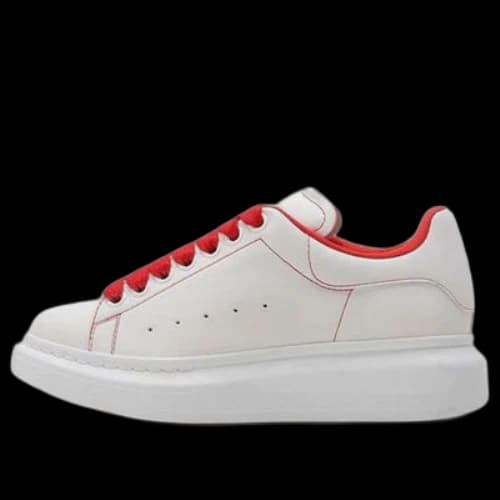 Alexander McQueen Larry Sneakers 'White Red' (Women's)
