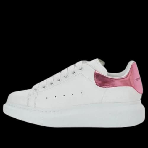 Alexander McQueen Oversized Sneaker 'White Pink Metallic' (Women's)