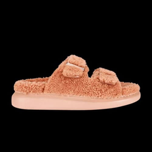 Alexander McQueen Oversized Hybrid Slide 'Shearling Pink' (Women's)