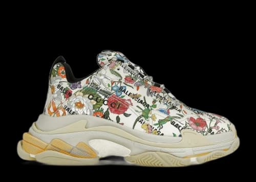 Gucci x Balenciaga The Hacker Project Triple S Flora Print (Women's)