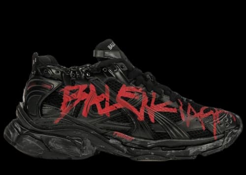 Balenciaga Runner Graffiti Black Red