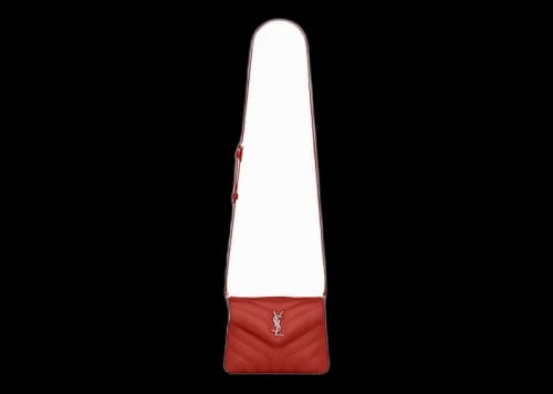Saint Laurent Loulou Toy Matelasse Y Shoulder Bag Orange