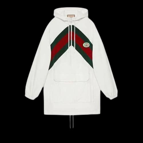 Gucci Cotton dress with chenille Web 'White' (Women's)