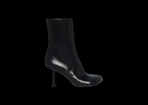 Balenciaga Fetish 80mm Bootie Black Sheepskin